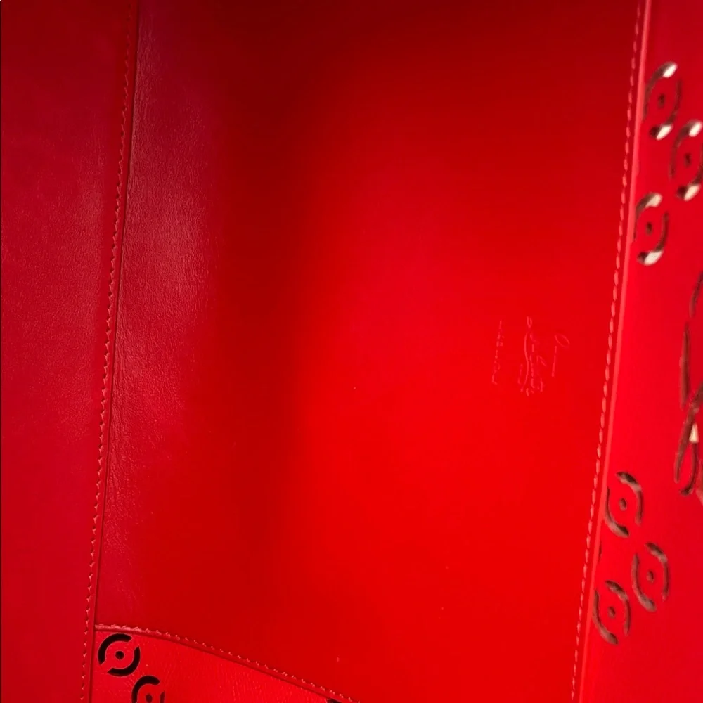 Christian Louboutin Black Tote with Red Accents - Picture 3 of 12